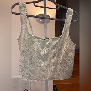 Elegant Cream Lace Women's Top